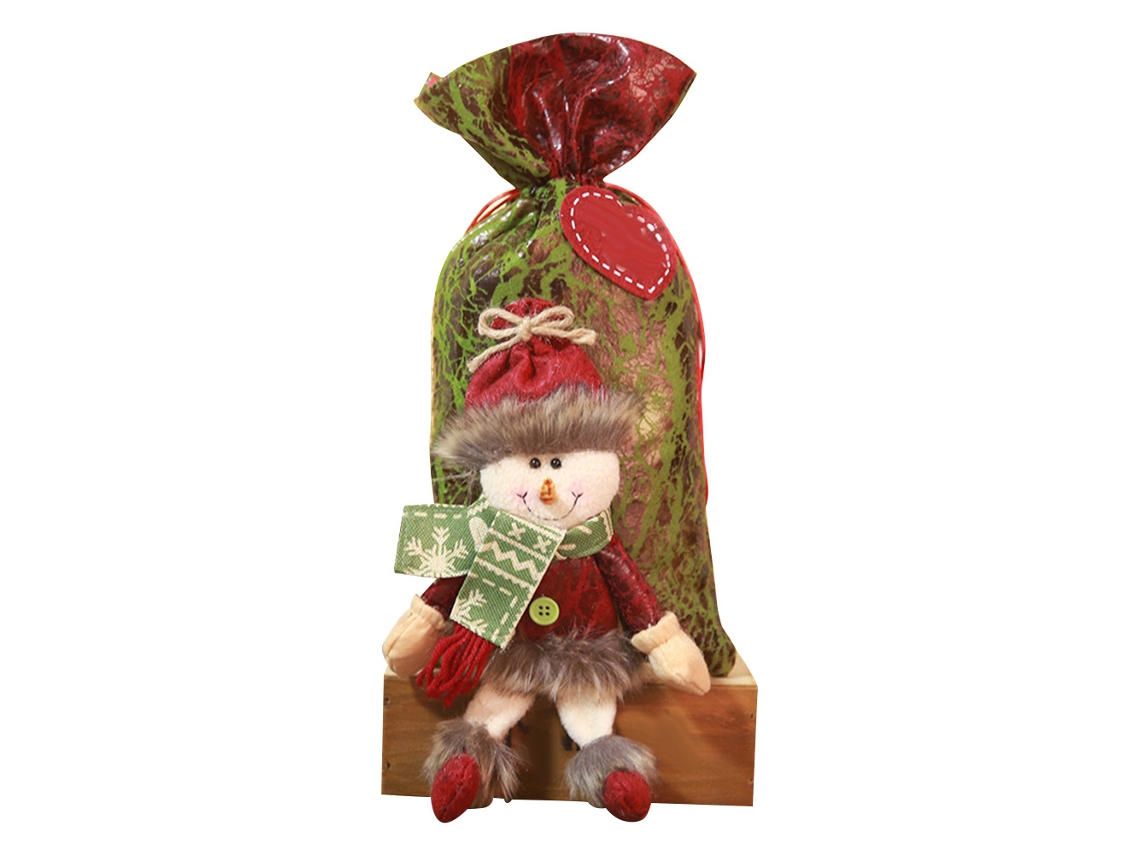 Sacola De Presente De Natal Laxiscreed Para Candy E Decoração Festiva Snowman S