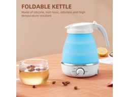 Chaleira Plegável 0.6l Silicone Base Aço Inoxidável com 5 Modos de Temperatura | S/MARCA