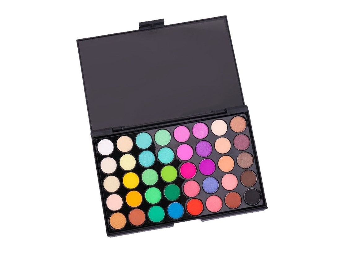 Paleta De Blush 40 Cores Multicolor Para Rosto Elysve