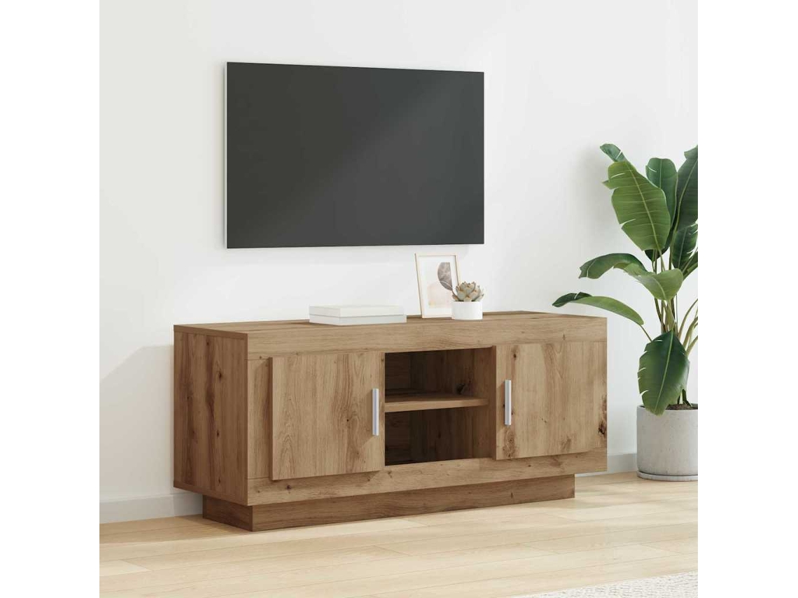Vidaxl Gabinete Para Tv 102 X 35 X 45 Cm Carvalho Artesanal