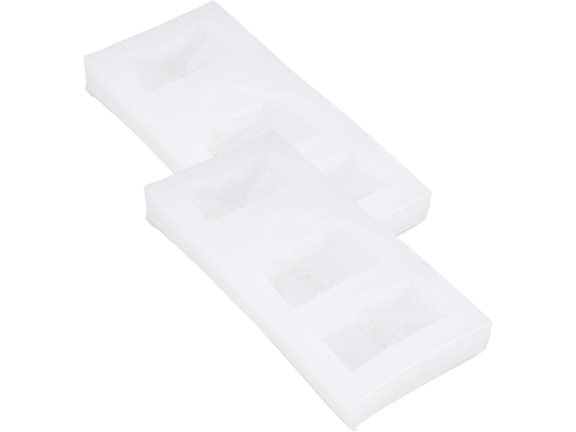 Moldes de Silicone para Fundição com Resina Epóxi, 2 Peças, Bolsas, Resistentes Ao Desgaste, CHABERLU