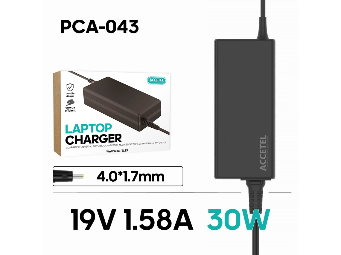 Pca-043 Carregador Portátil Hp 19v 1.58a 4.0*1.7mm 30w
