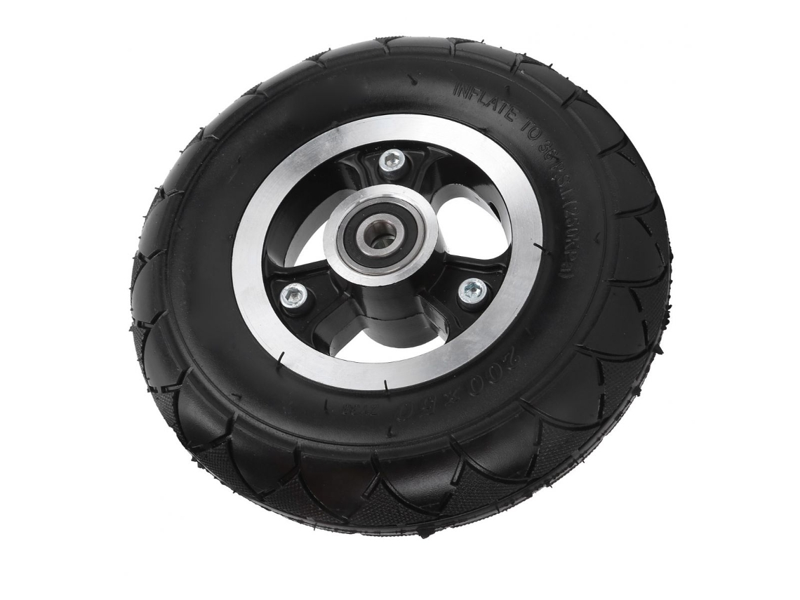 Rodas De 8 Polegadas Para Patinete Elétrico, 200x50, Liga De Alumínio Com Pneus De Borracha, Antiderrapantes