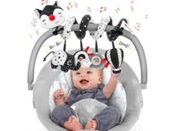 Brinquedo Espiral Com Chocalho Para Bebé, Pendurado Para Cadeira Auto E Carrinho, 0-12 Meses Raposa Hexinyigjly