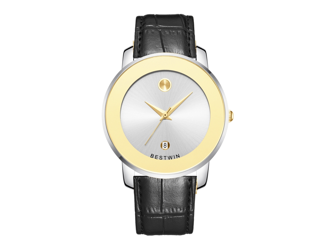 Relógio de Quartzo Masculino MDUG (couro Branco)
