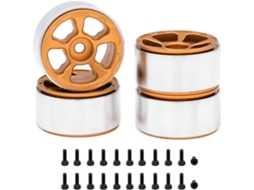 4 rodas de metal 1 polegada para carros RC SFUSHOS