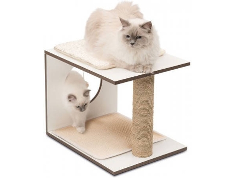 Arranhador  Taburete V-Stool Vesper Branco