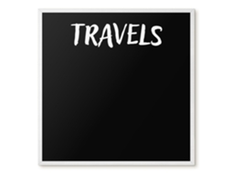 Magnetic Board Travels For The Living Room Espelharte (50x50 Cm)