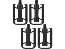 2 Pares De Pedais Plástico Leves Para Bicicletas Montanha, Com Design