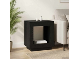 Vidaxl Mesa Lateral Carvalho Preto 60 X 40 X 65 Cm