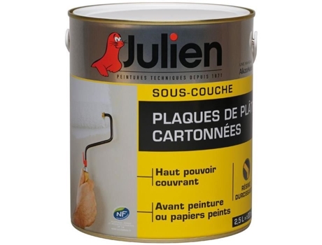 Subcapa Julien J6 Para Placas De Gesso 2,5 L Branco Fosco Acrílico