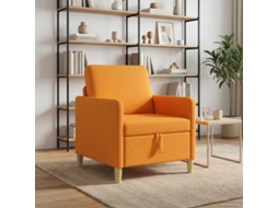 Vidaxl Sofa Com Armazenamento Amarelo Escuro 72 X 78 X 87 Cm Poliéster