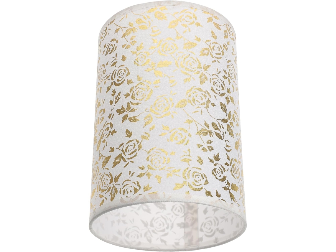 Luminária Cilíndrica Vintage Leve E27 Cm em Tecido para Escritório SFUSHOS