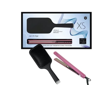 Ferro De Cabelo My Hair Myhair Xs Pink 2 Peças