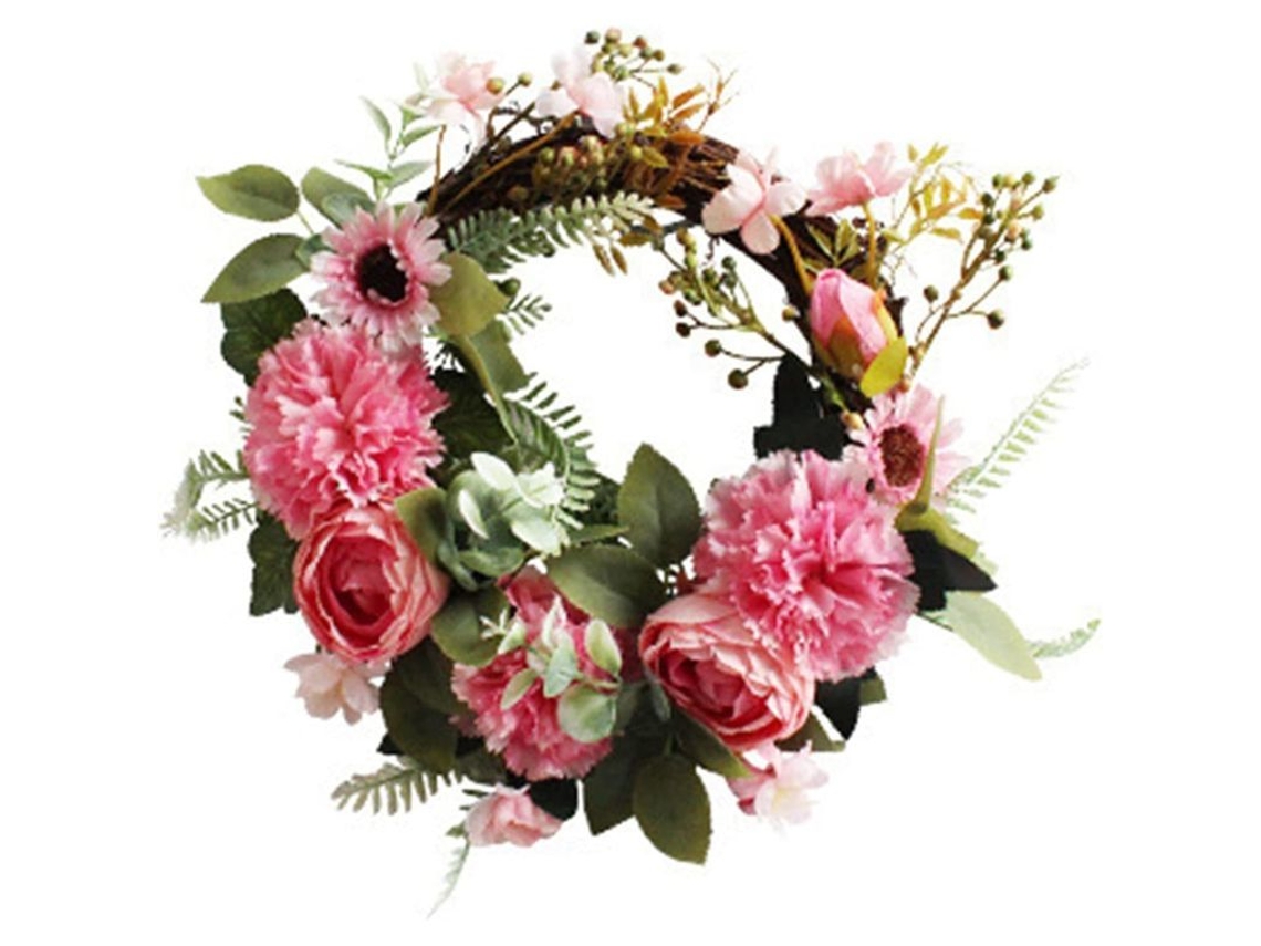 Guirnalda De Puerta Con Flores Artificiales De Peonía Para Decoración Interior, Exterior Y Fiestas