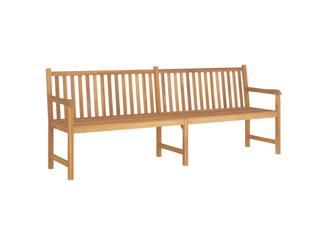 Vidaxl Banco De Jardim 228 Cm Madeira De Teca Maciça