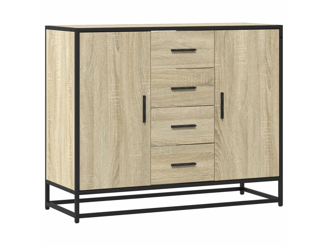 Sideboard, Sideboards Vidaxl Marrom Madeira Processada (n/a)