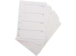 200pcs Inserções Hebdomadaires A7, Papel 120gsm, 6 Trous, Formato 4,7x3,1 Bolsas, Recargas De Agenda Para Uso