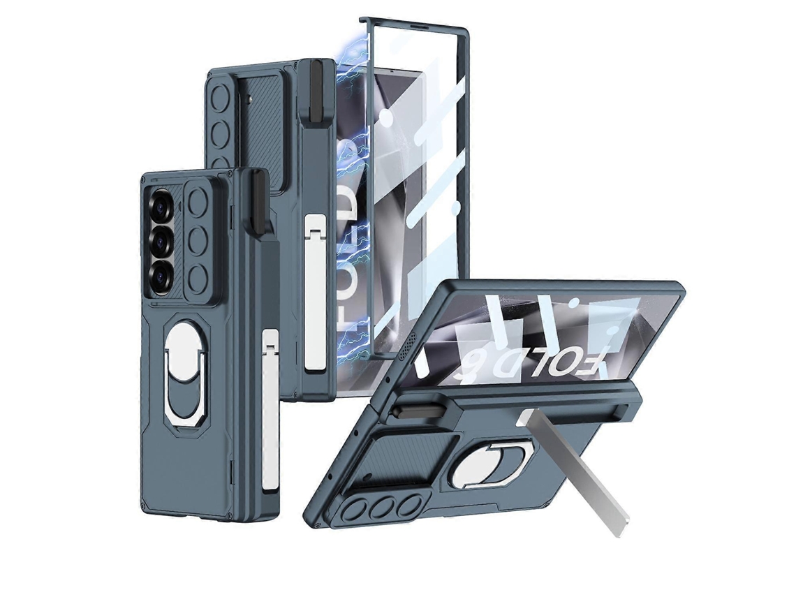 Capa De Celular Dobrável E Blindada Integrada Gkk Para Samsung Galaxy Z Fold6 Com Estojo Para Caneta