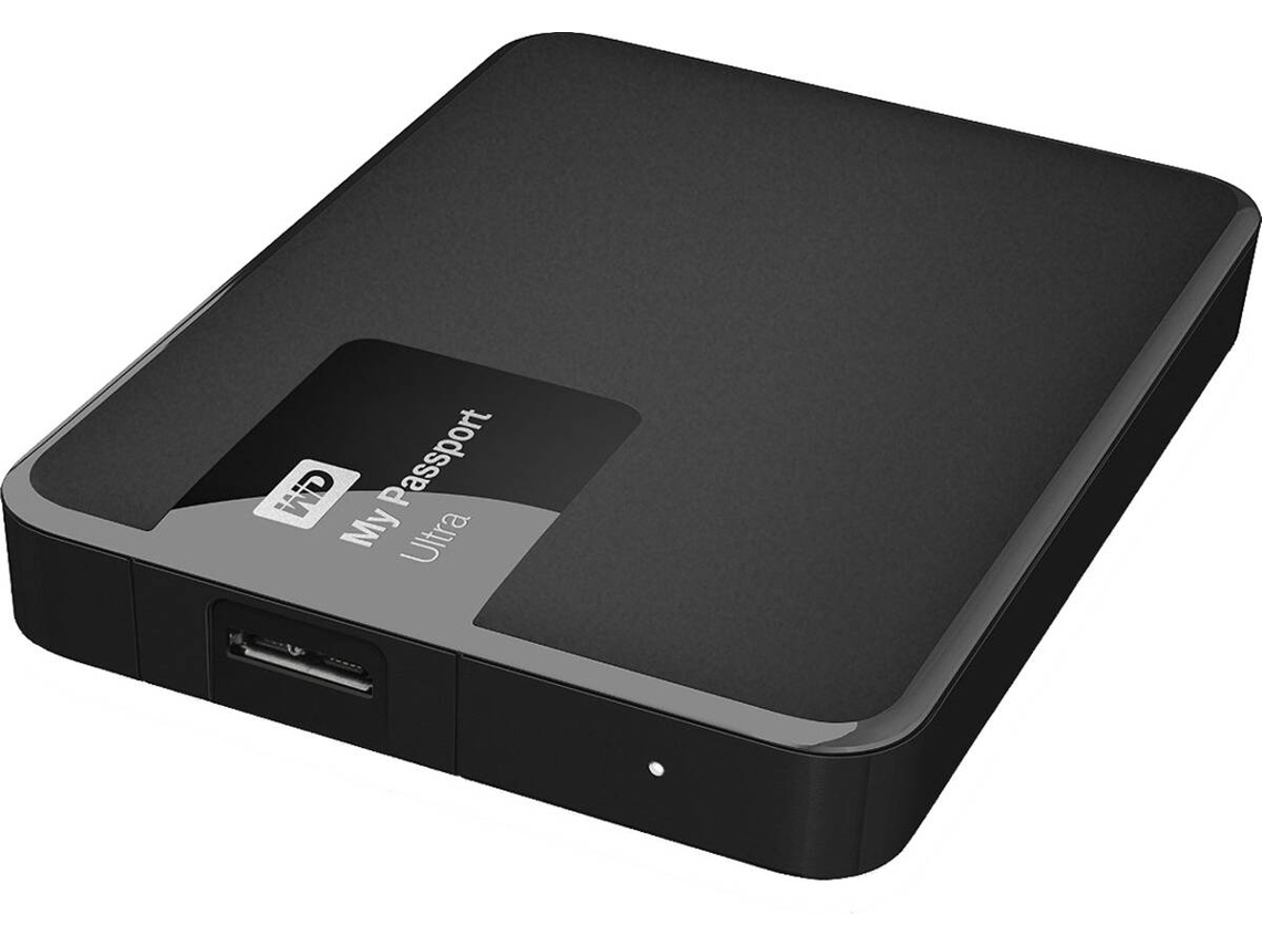 Disco HDD Externo WESTERN DIGITAL My Passport Ultra (Preto - 1 TB - USB 3.0)