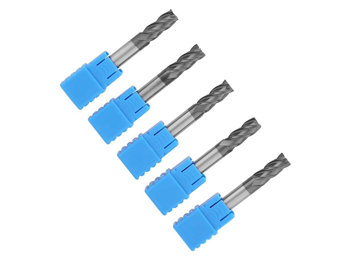 Laxiscreed Brocas De Aço Inoxidável Com 4_flutes Para Cnc, 6mm X 50mm, Aços Dureza
