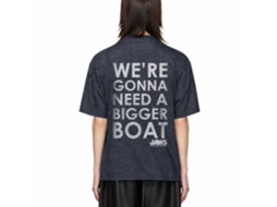 Rockinstone Jaws Movie Bigger Boat Navy Adult T-shirt Size:xxl