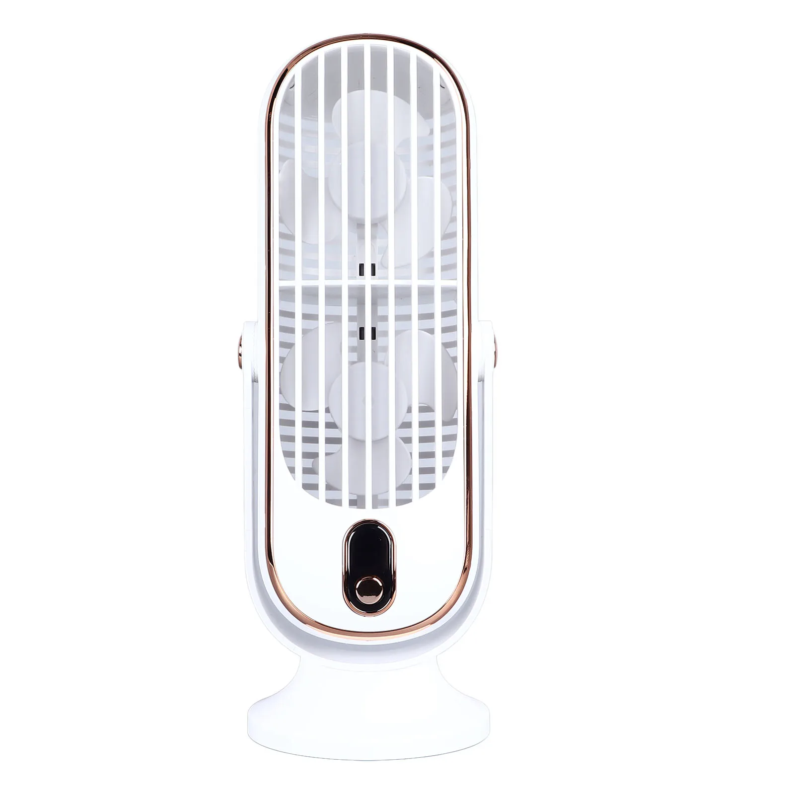 Ventilador de Mesa Usb 1800mah com Motor Sem Escovas, Oscilante e Silencioso, 5 Velocidades MDUG (branco)