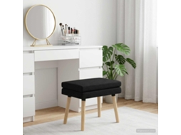 Vidaxl Banco De Camadas Duplas Preto 60 X 40 X 46 Cm Tecido