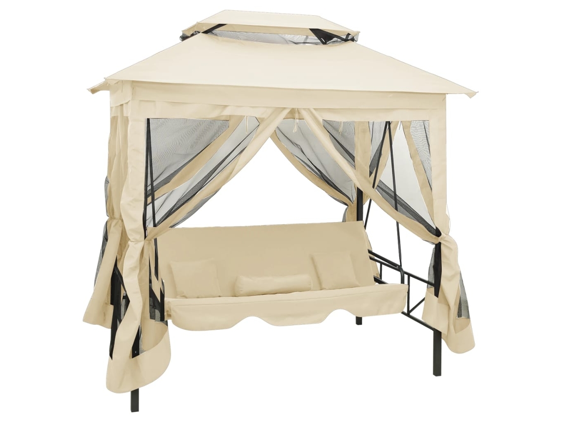 Porch Swing Vidaxl Creme Tecido (n/a)