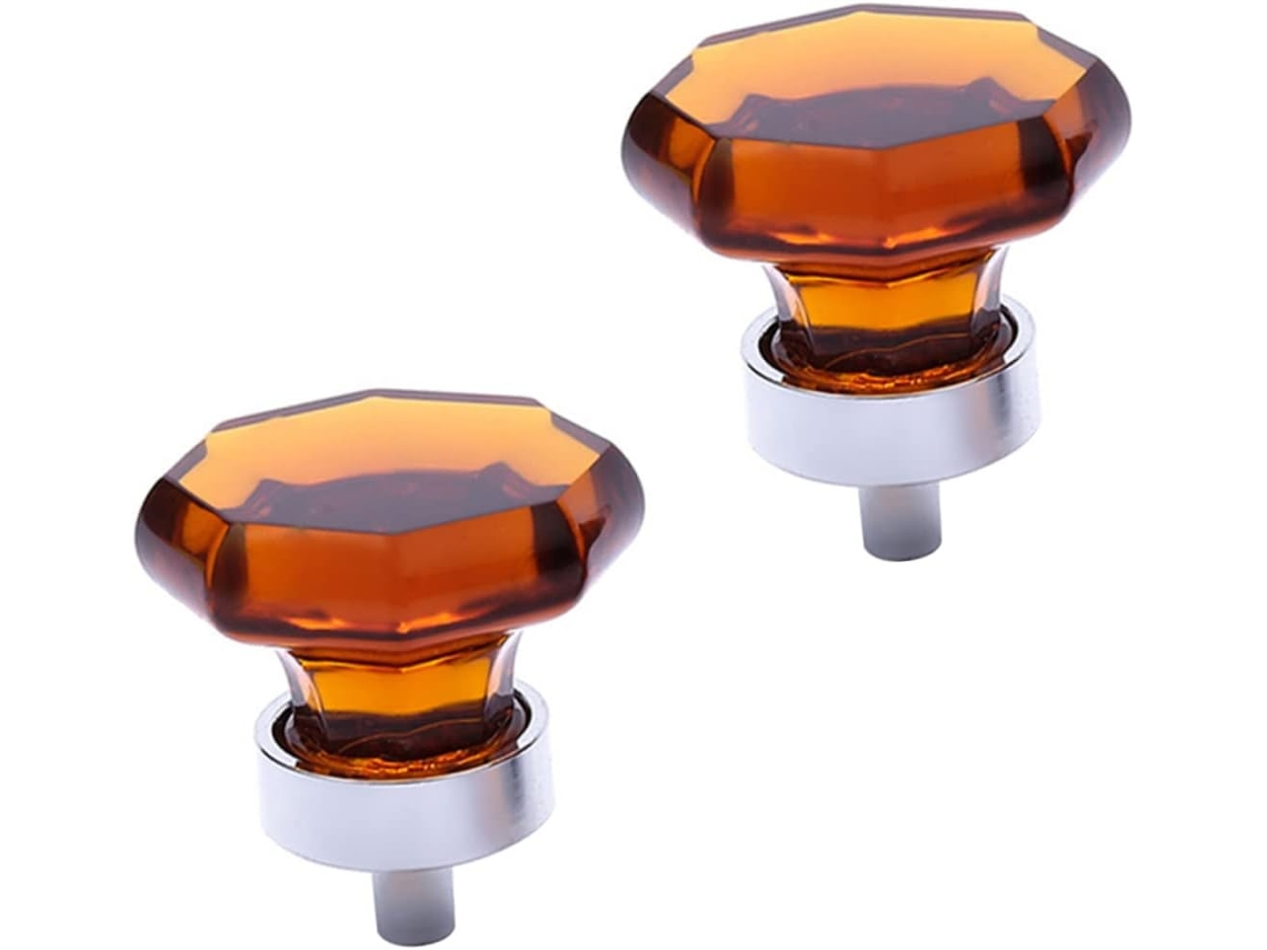 Puxadores De Porta Shineofi Em Liga Zinco E Cristal Maciço Fundido, 2 Peças, Estilo Europeu, Para Armários E Gavetas Uso