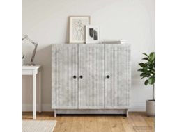 Vidaxl Buffet Cinzento Cimento 89 X 34,5 X 80 Cm Derivados De Madeira