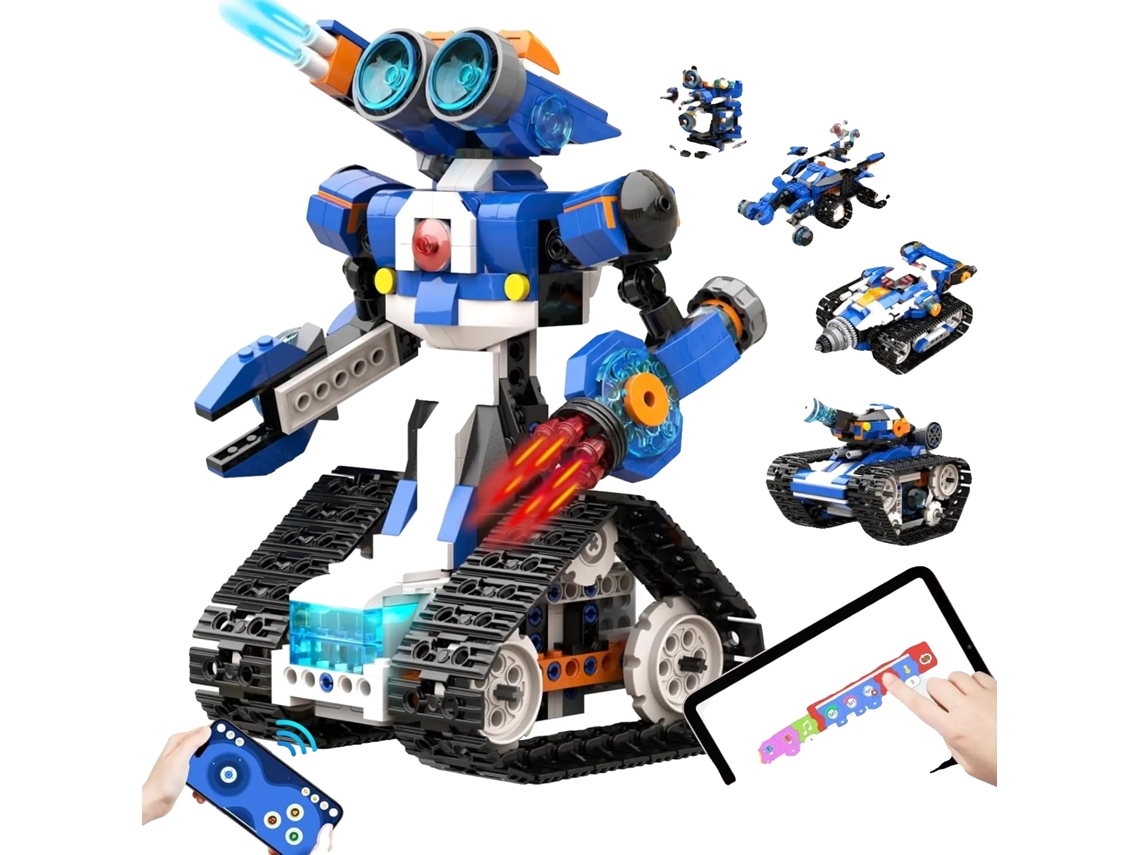 Kit De Robótica Stem, 6 Modelos, Programação Interativa, Robô J (480pcs)