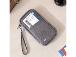 Porta-passaporte Feminino, Organizador De Viagem Rfid Para Documentos, Carteira Para Passaporte E Porta, Cartões Portátil Masculino. Cinza 1 Peça