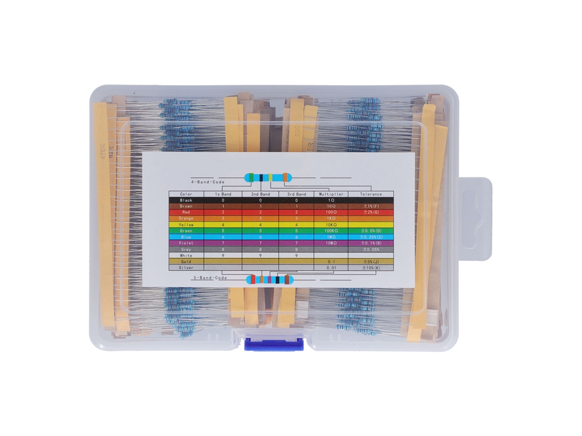 Kit De Resistores Laxiscreed Com Resistências De 1ω A 3mω De Filme Metálico
