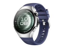 Bracelete para Huawei Watch 5 Silicone Corrugado com Fivela de Aço Prate Azul Cru XIAOMOYU (42mm)