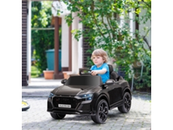 Carro Elétrico Infantil Acima de 3 Anos Licença Audi Rs Q8 C/bateria 6v Controle a Distância Música Mp3 Buzina e Luzes Velocidade Máx. 3km/h