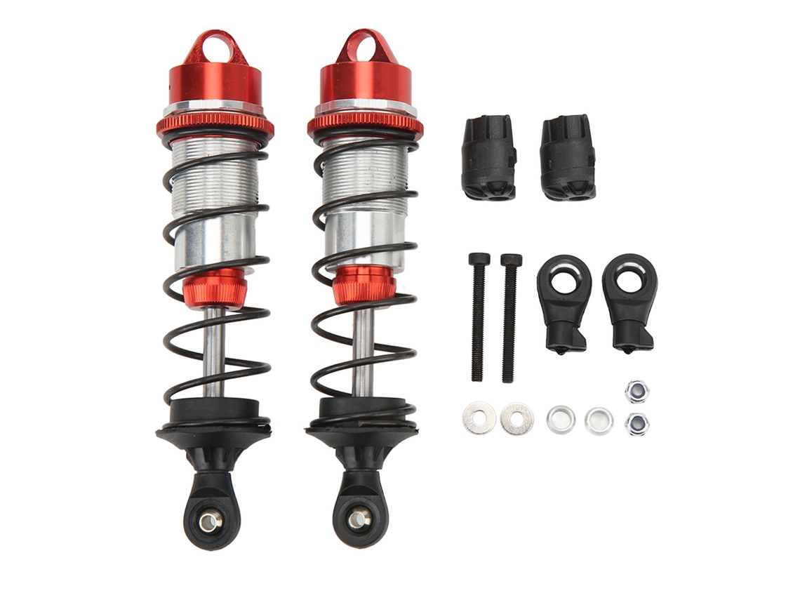 Amortecedor Dianteiro De Carro Rc De Liga De Alumínio Com Alta Elasticidade Para Arrma 1/7 1/8 Vermelho 2pcs