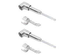 2 Conjuntos De Portabrocas Angulados 105° Adaptador De Taladro Com Mango Hexagonal Extensão De Parafusadeira