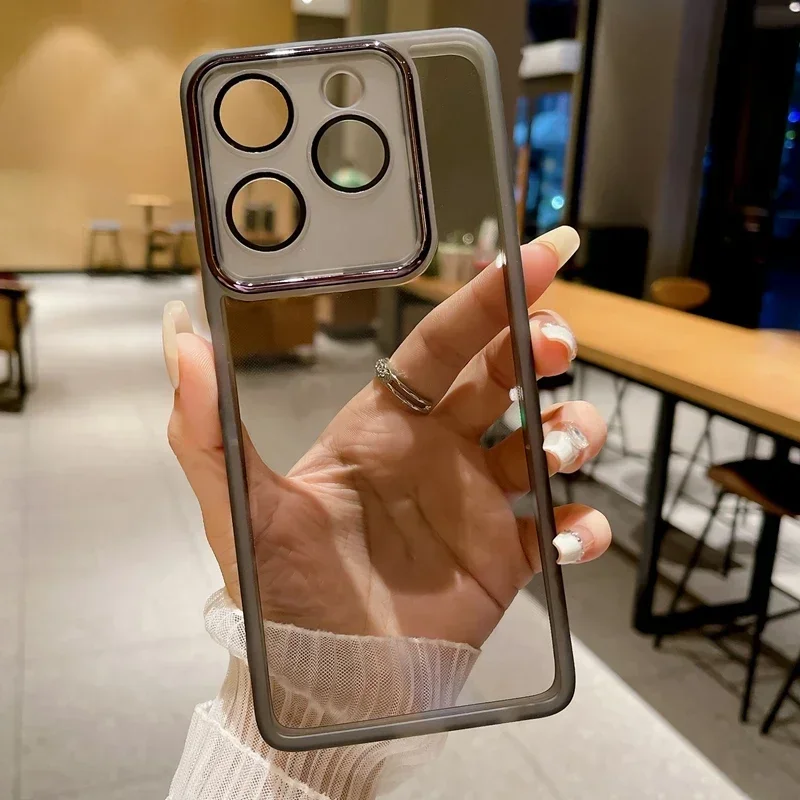 (preto, Motorola Moto X70 Air) Capa Protetora De Silicone Macio E Transparente Com Proteção Para A Câmera E Absorção De Impacto.