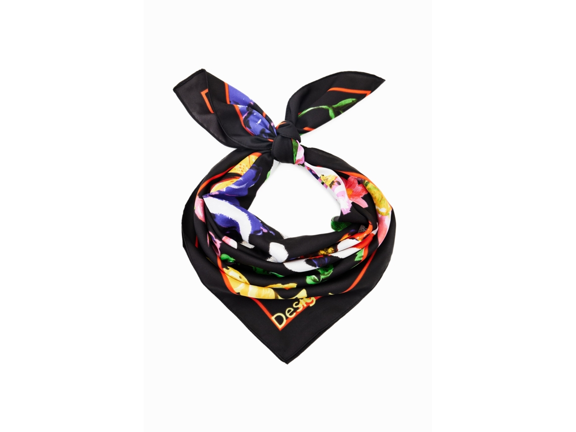 Cachecol Quadrado Floral para Mulher DESIGUAL