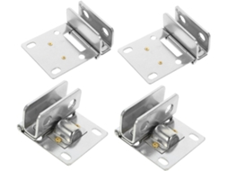 Conjunto De 4 Dobradiças Aço Inoxidável Para Portas Box Chuveiro E