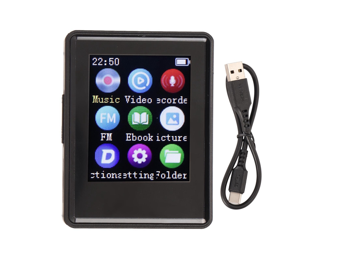 Reprodutor Mali Mp3 Bluetooth, Tela Touch 1.8