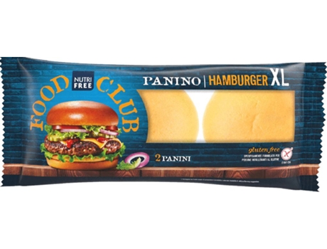 Pão de Hambúrguer Panino Xl Sem Glúten NUTRIFREE