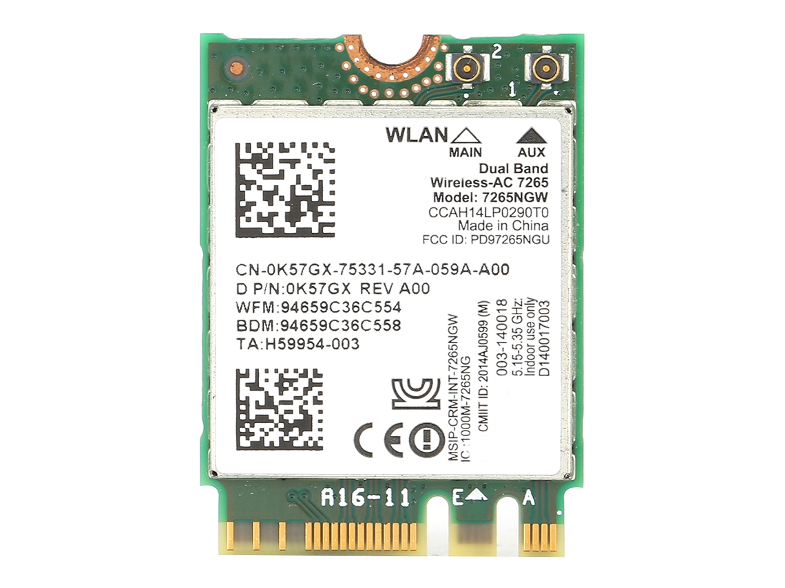 Placa de rede sem fio Golden Light (dupla frequência, Bluetooth 4.0)