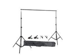 Sistema De Suporte Para Fundo De Foto, Configuraã§ã£o Ajustã¡vel, Pacote Portã¡til, 260cmx300cm, Barra Transversal Telescã³pica Oem