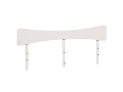 Cabeceira 200 Cm Madeira de Pinho Maciça Branco MAISON EXCLUSIVE