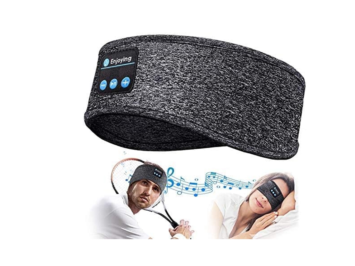 Faixa de Cabeça Bluetooth Sem Fio JIAPEI com som estéreo HD, presente ideal, cinza