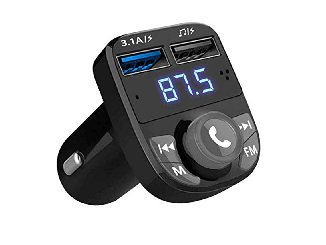 Adaptador De Isqueiro Fm Bluetooth, Reprodutor Mp3 Sem Fio Com Função Mãos-livres Para Veículos.