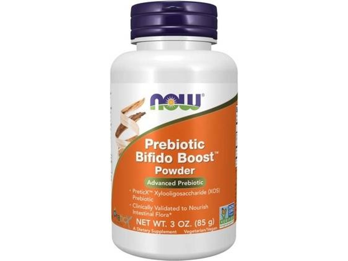 Chá NOW Pó Prebiótico De Reforço Bifido (85 g de pó)