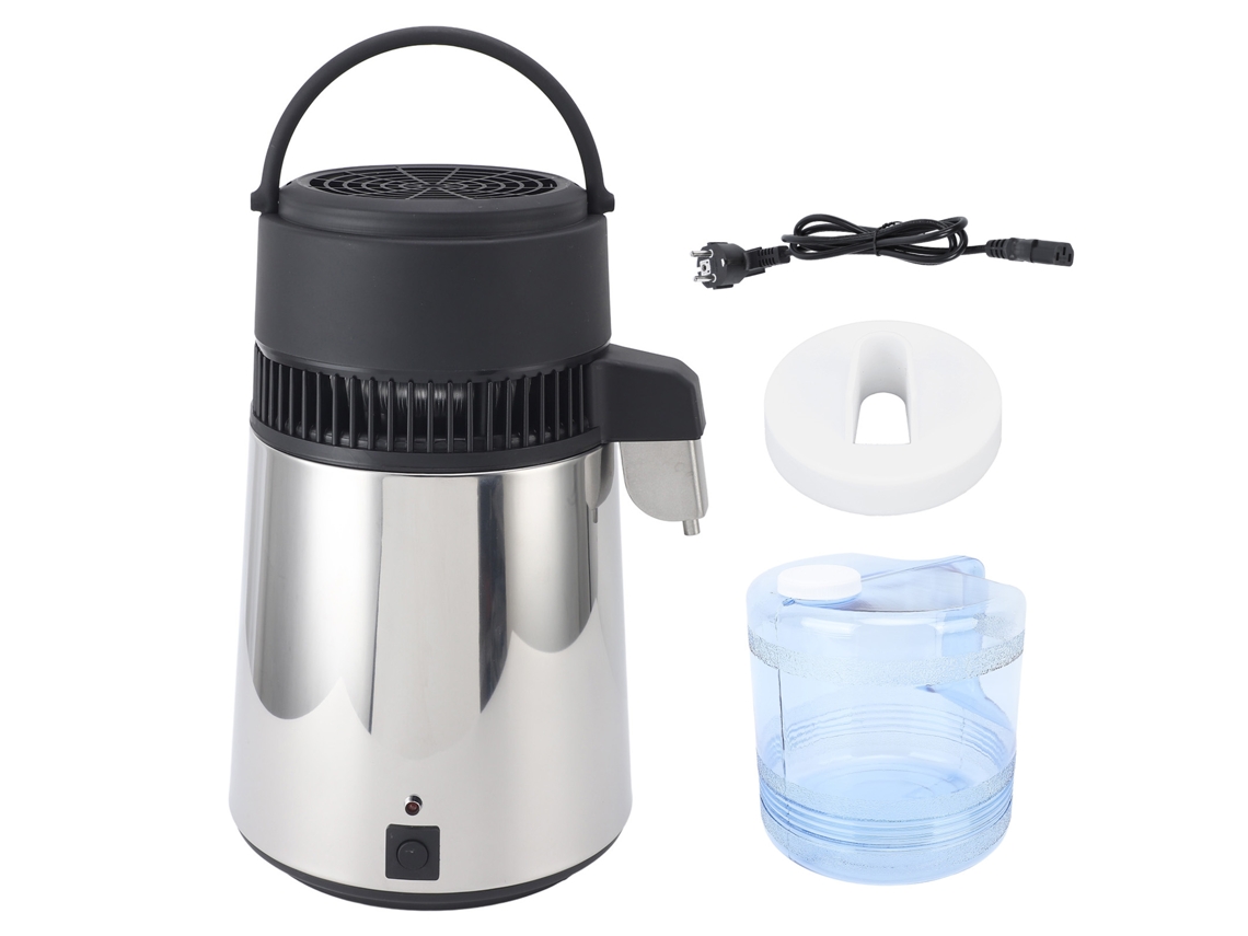 Laxiscreed Equipamento De Água Destilada Automático 4l Em Aço Inoxidável, Design Simples E Prático